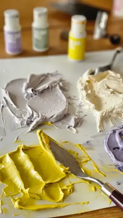 Yellow buttercream palette